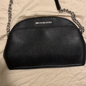 Black Michael Kors Crossbody Excellent Condition Silver Hardware